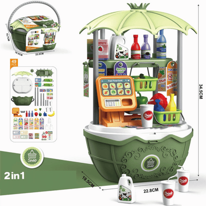 Colorful Ice Cream Playset for Kids