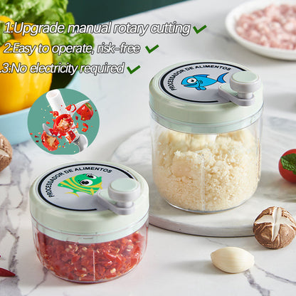 Compact Manual Quick Veggie Garlic Chopper