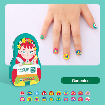 Fun Kids Nail Art Sticker Set (520 Pieces)