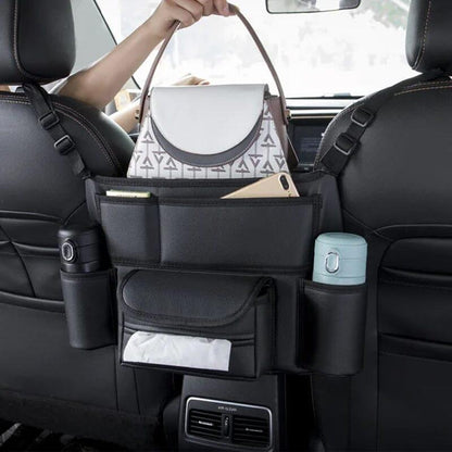 Practical Car Storage Bag with Multiple Compartments - Fesara