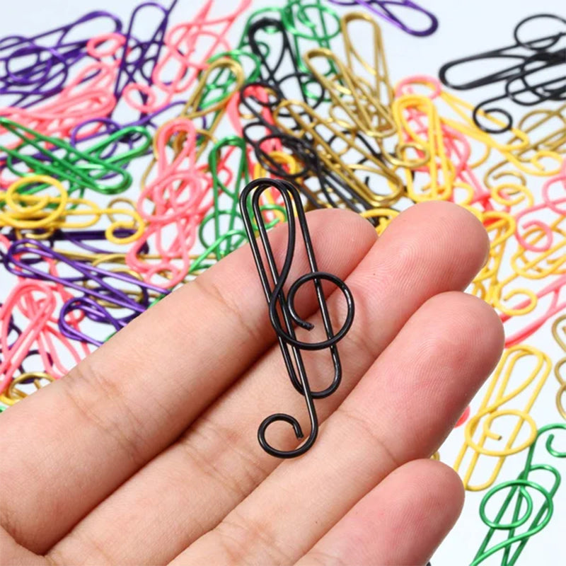Colorful Metal Music Note Paper Clips