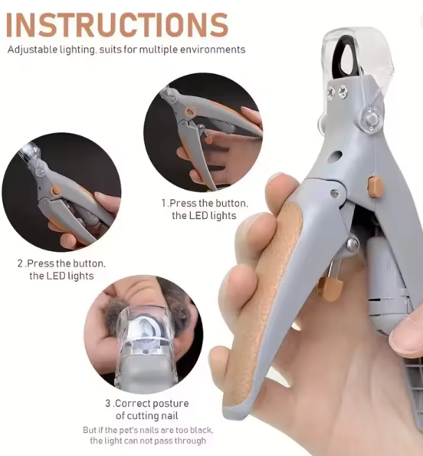 Pet Nail Clipper Set, Safe Dog Toenail Trimmer