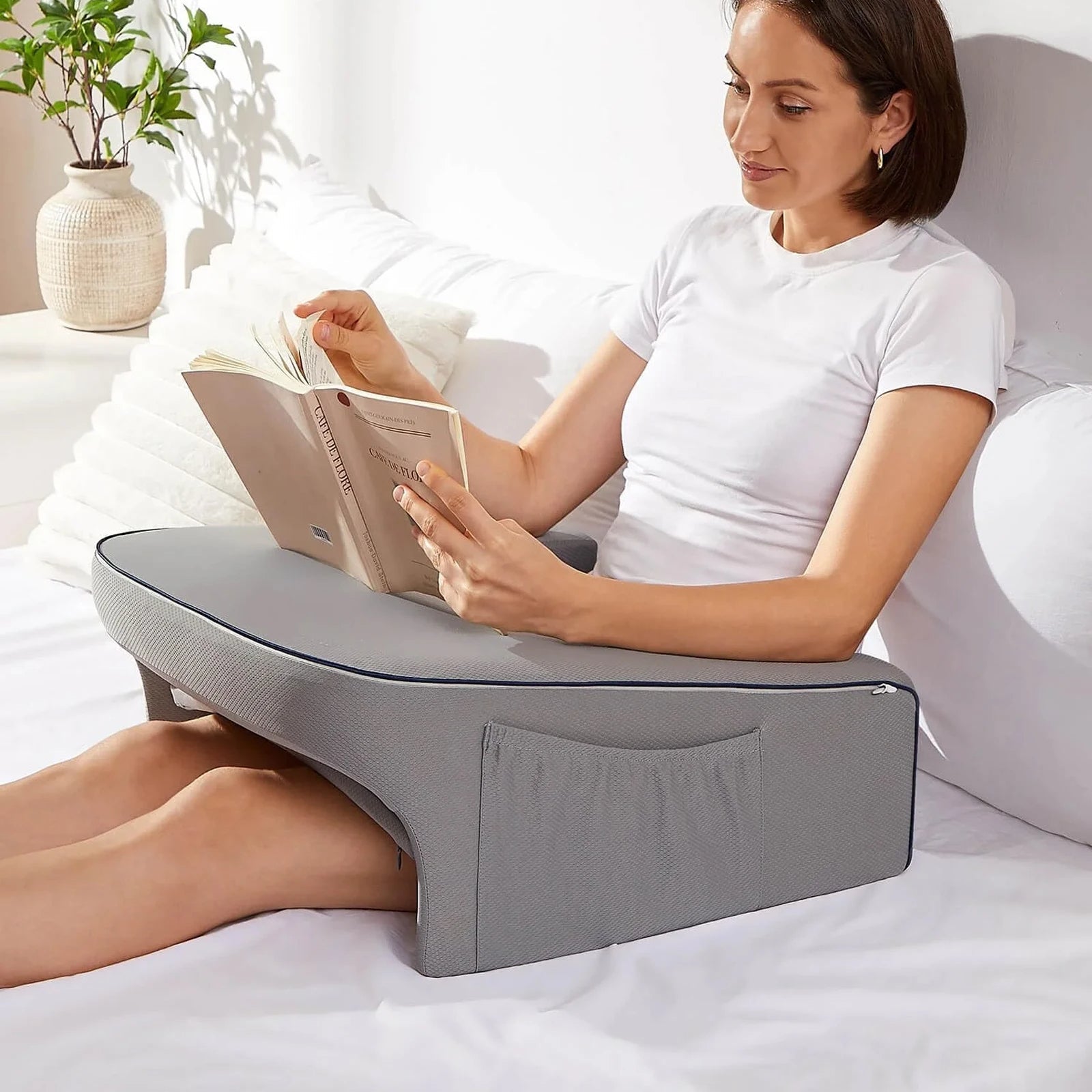 Ergonomic Lap Desk with Soft Memory Foam Cushion - Fesara