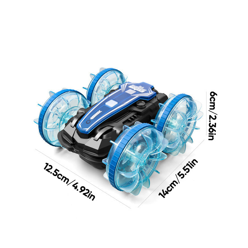 Fast RC Amphibious Stunt Car with Dual Remotes