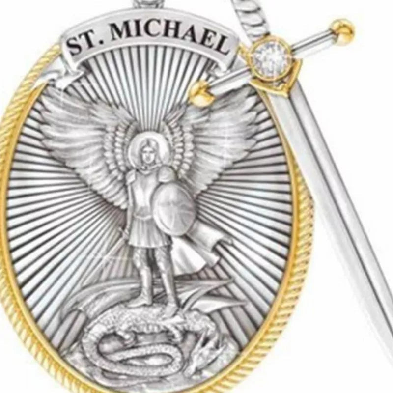 Protection Angel Michael Necklace