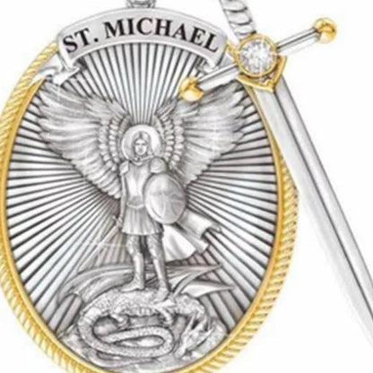 Protection Angel Michael Necklace
