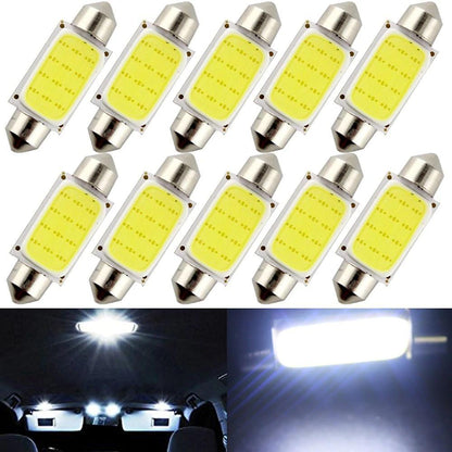 Premium 10pc Car LED Dome Light Kit 12V Bulb Lamps - Fesara
