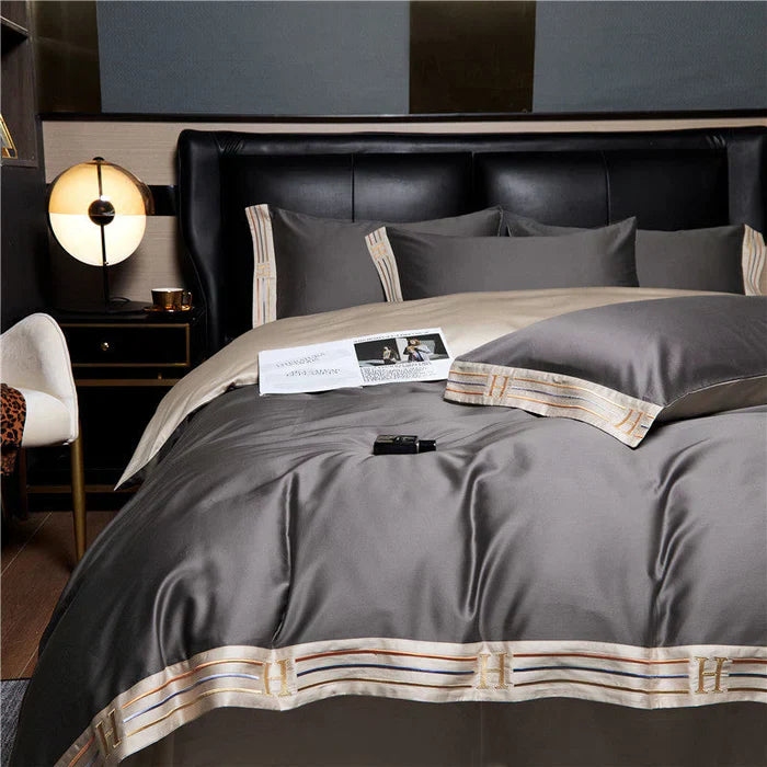 Soft Embroidered Cotton Bedding Set - Fesara
