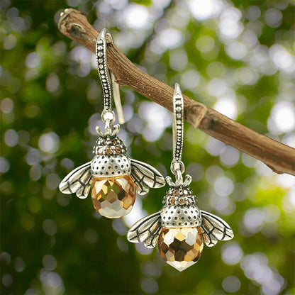 Colorful Honey Bee Drop Earrings