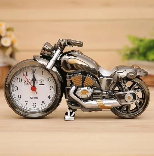 Vintage Bike Alarm Clock - Motorcycle Theme - Fesara