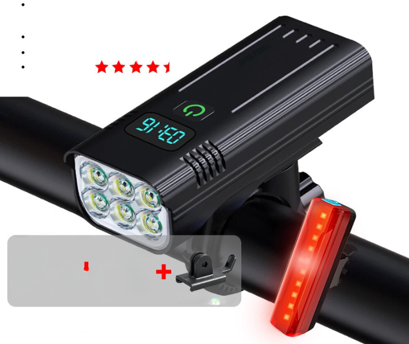 Bright 5000 Lumen USB Rechargeable Bicycle Light