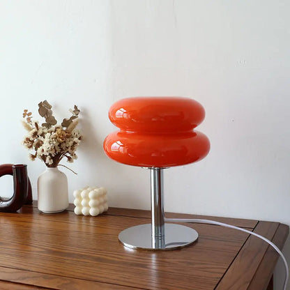 Modern Clear Glass LED Desk Lamp
