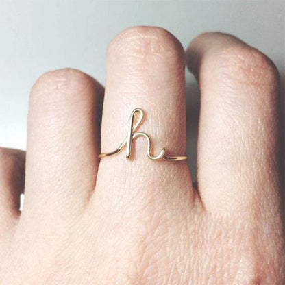 Fesara | Classic Alphabet Ring - Fesara
