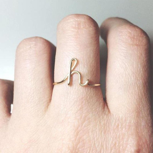 Fesara | Classic Alphabet Ring - Fesara
