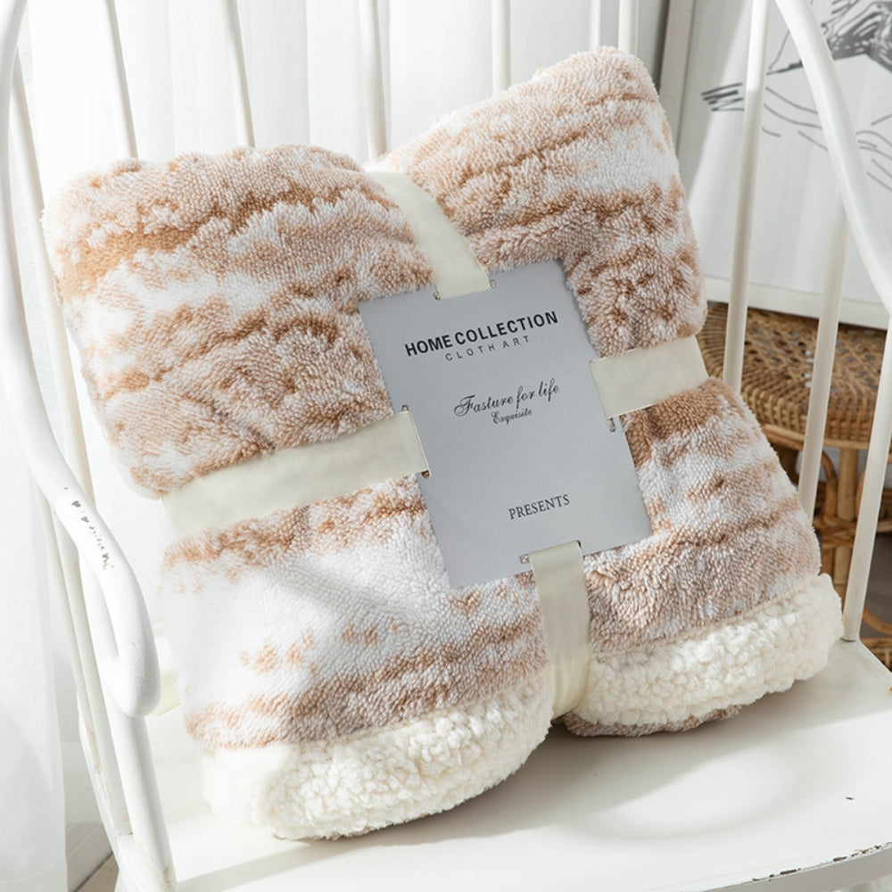 Plush Faux Fur Throw Blanket