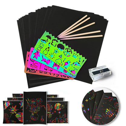 Colorful Rainbow Scratch Off Card Set - Fesara