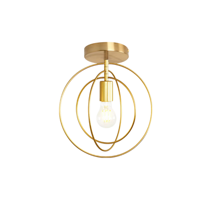 Luxury Circular Gold Ceiling Light Fixture
