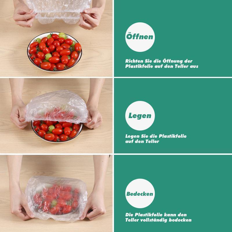Essential Household Plastic Wrap (100 Sheets)