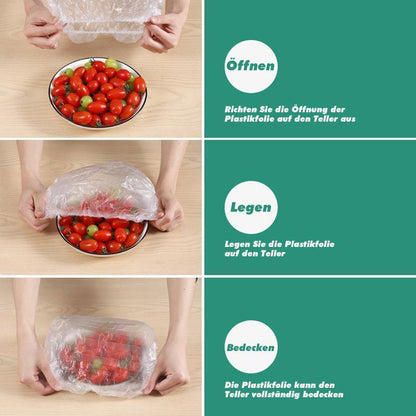 Essential Household Plastic Wrap (100 Sheets)
