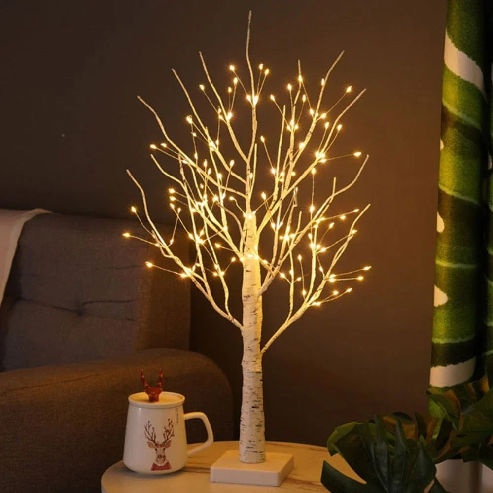 Scandinavian White Wooden Table Lamp - Fesara