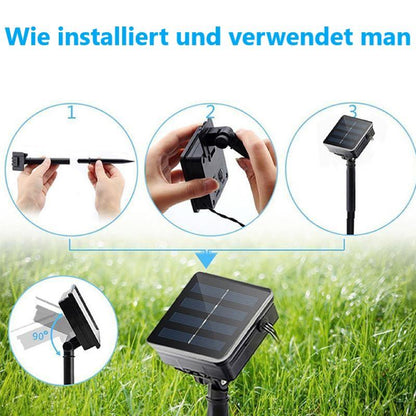 Outdoor Solar Powered Wicker LED Lanterns