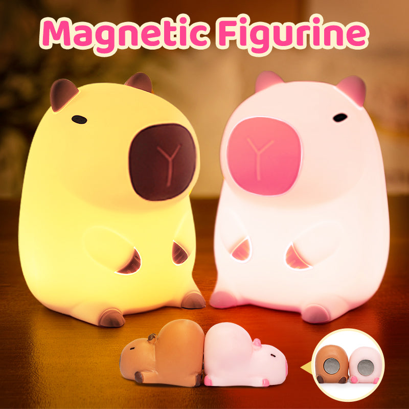 Cute Plush Capybara Soft Night Lamp for Kids Adults