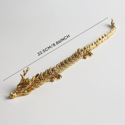 Collectible Gold Dragon Figurine - Fesara