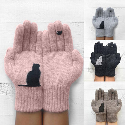 Fun Cat Shaped Cotton Gloves