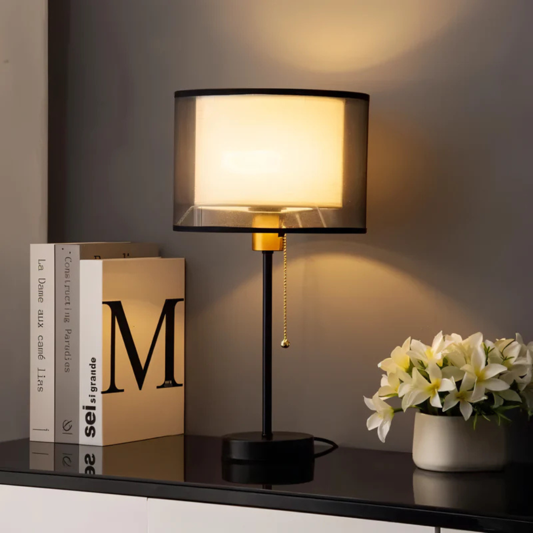 Classic Double Shade Table Lamp for Bedroom