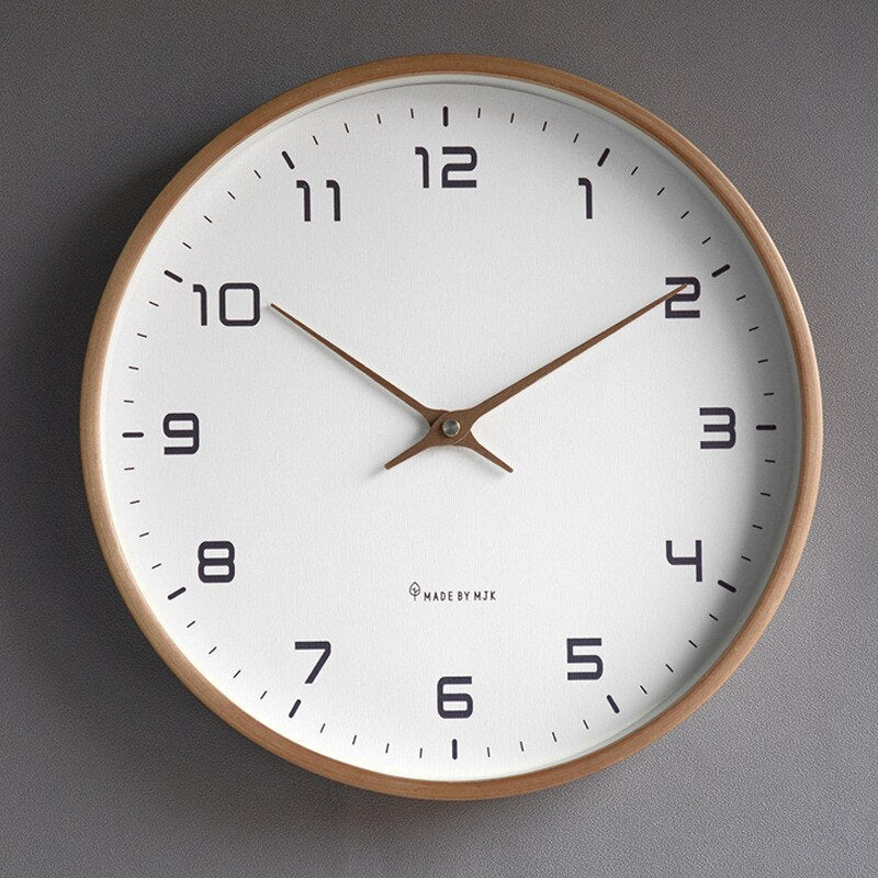 Rustic Wooden Wall Clock – Simple Modern Design