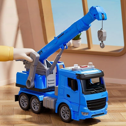 Remote Control Construction Truck Toy with Lights and Sounds