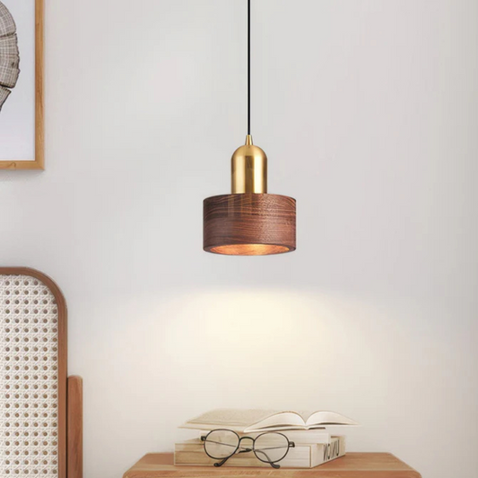 Elegant Gold Tone Hanging Pendant Light - Fesara