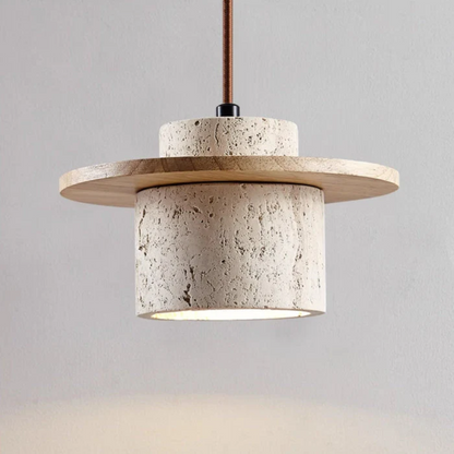 Elegant Stone Hanging Light Fixture