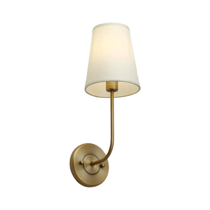 Stylish Textured Wall Light with Fabric Shade