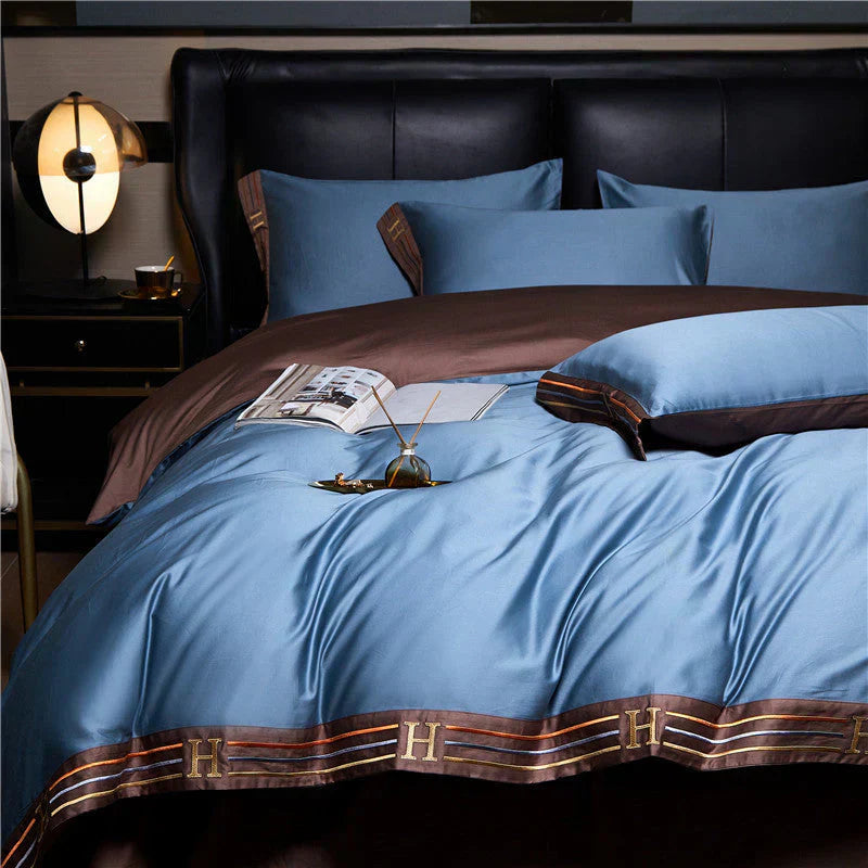 Soft Cotton Satin Duvet Cover Set for Bed