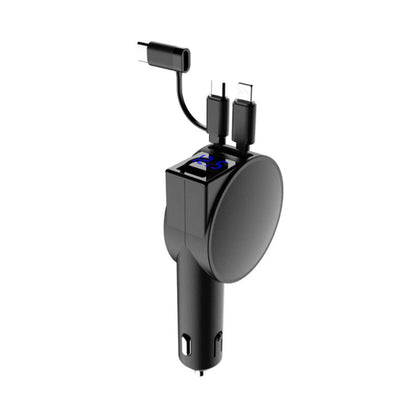 Compact 3-in-1 Fast Car Charger Adapter