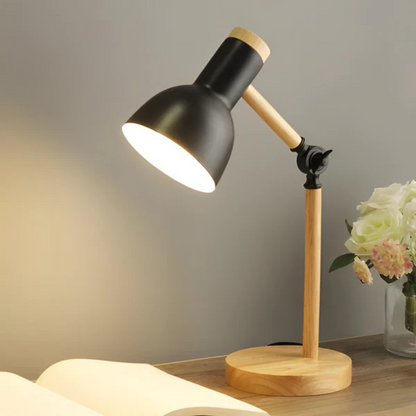 Wooden Adjustable LED Desk Lamp
