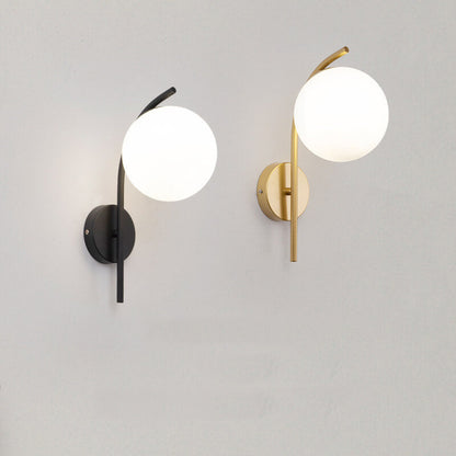 Elegant Glass Pendant Arc Wall Light