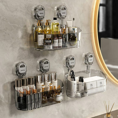 Easy Install Bathroom Suction Cup Storage Container