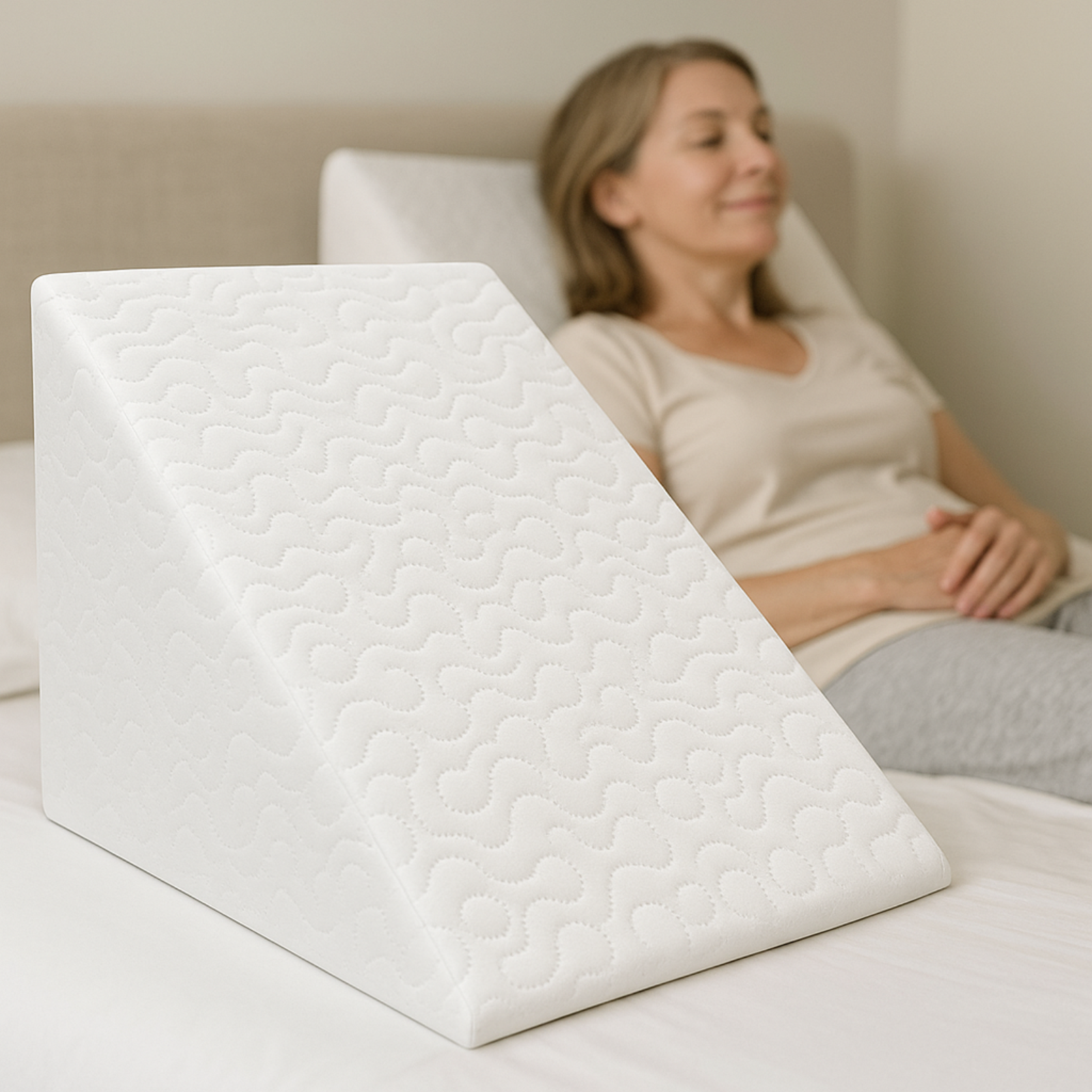 Comfortable Triangle Support Pillow for Back Relief - Fesara