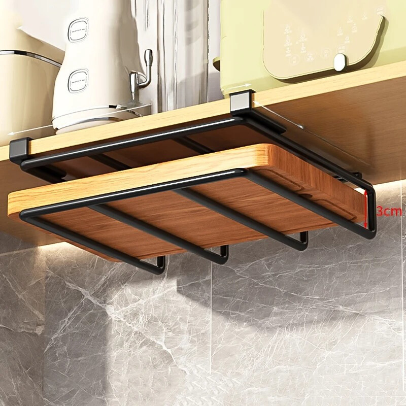 Space Saving Kitchen Hanging Organizer - Easy Install - Fesara