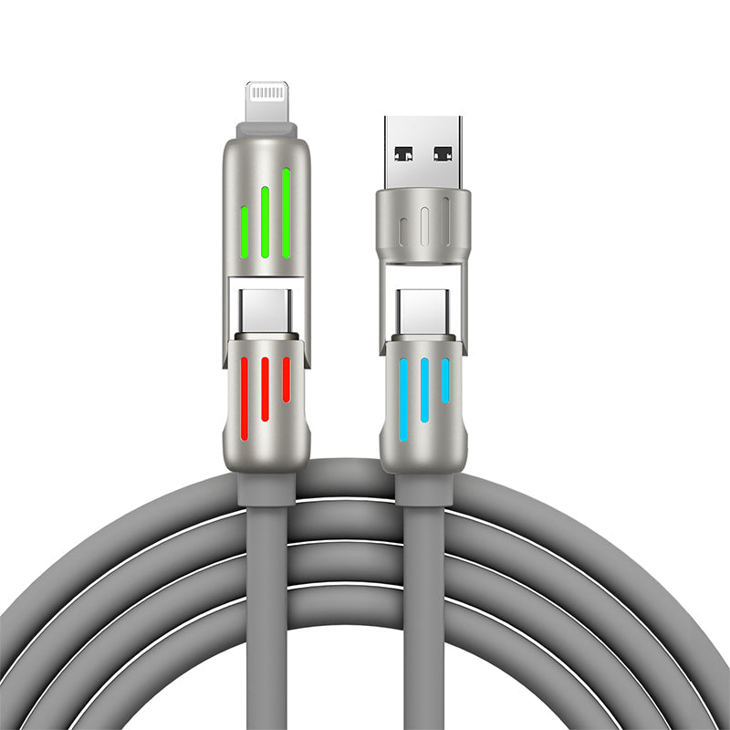 Fast 4-in-1 USB C Power Cable Charger