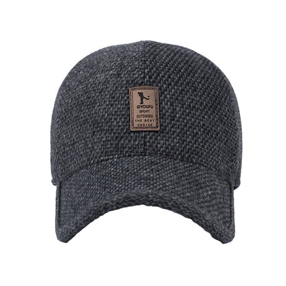 Warm Beanie Baseball Cap with Ear Flaps