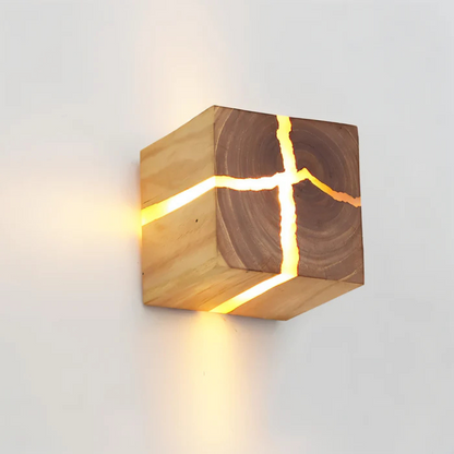 Modern Wooden LED Wall Light - Fesara