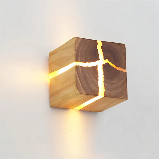 Modern Wooden LED Wall Light - Fesara