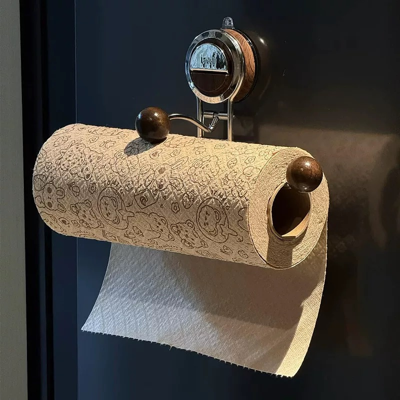 Easy Install Suction Toilet Paper Holder – Stainless Steel