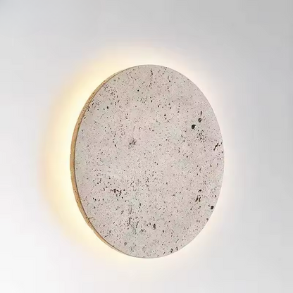 Rustic Travertine Stone Wall Lamp