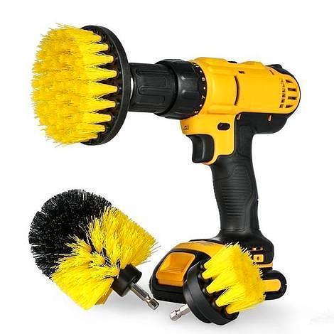Heavy Duty Drill Cleaning Brush Attachment Set