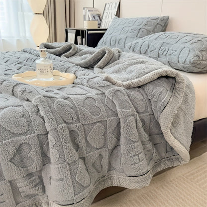 Soft Plush Coral Fleece Throw Blanket for Cozy Warmth