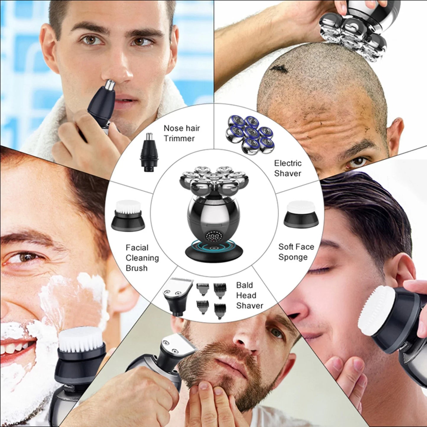 Advanced 7D Electric Shaver for Close Smooth Shaves
